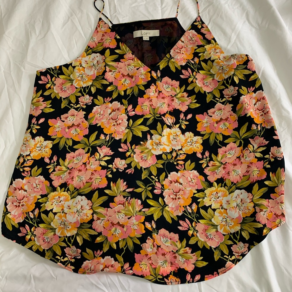 LOFT Floral Racerback Tank